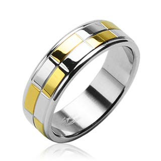 Ocelový prsten Spikes-SEHRH0818
