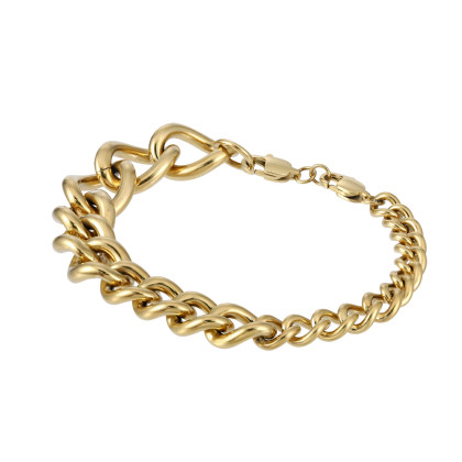 Pozlacený ocelový náramek na ruku BSS1010GD