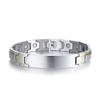 Magnetický náramek z chirurgické oceli JCFSBRM124ST