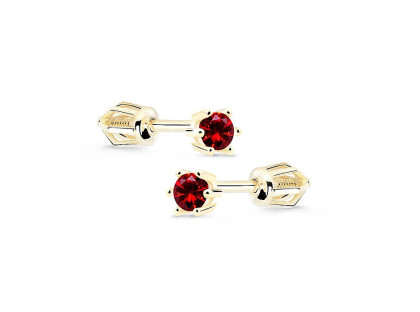 Zlaté náušnice se zirkony Z8012Z