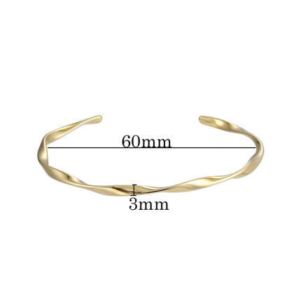 Stylový náramek bangle z chirurgické oceli BSSG202