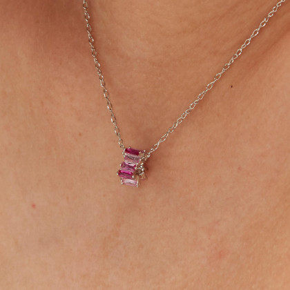 Korálek se zirkony Brosway Fancy Vibrant Pink FVP03