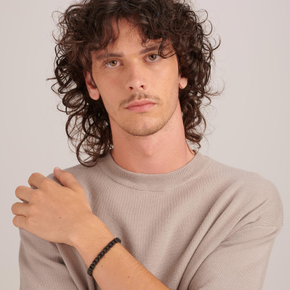 Moderní pánský náramek Brosway Backliner BBC28