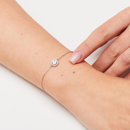 Stříbrný náramek na ruku Brosway Fancy Infinite White FIW158