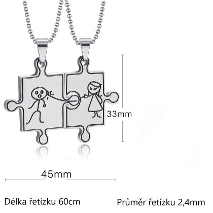 Náhrdelníky pro zamilované JCFCN032S