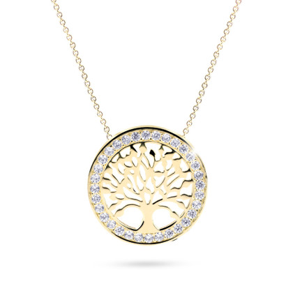 Zlatý zlatý náhrdelník strom života Z5021Z
