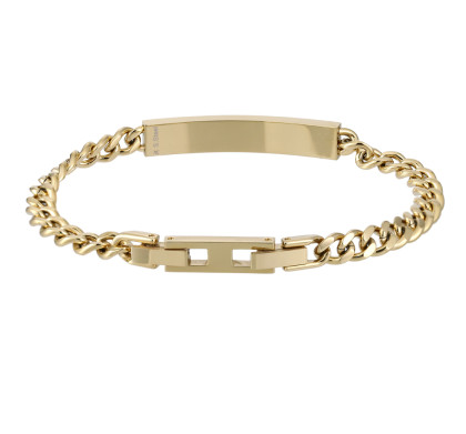 Pozlacený náramek z chirurgické oceli BSS1009GD