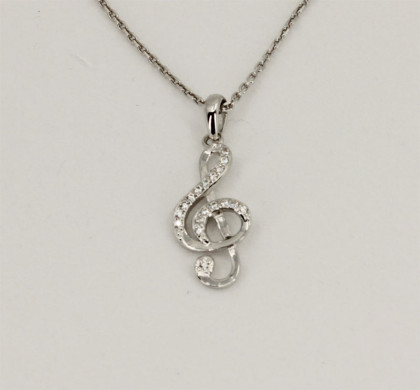 Přívěsek houslový klíč stříbrný 310984001