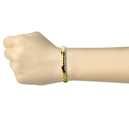 Zlatý pevný náramek z chirurgické oceli SESBS0870-GD