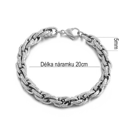 Ocelový náramek na paži WJHB800