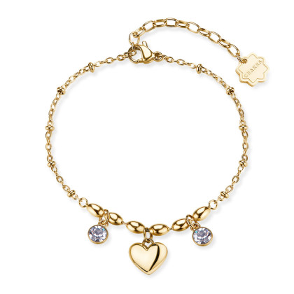 Pozlacený náramek z chirurgické oceli Brosway CHAKRA BHKB264