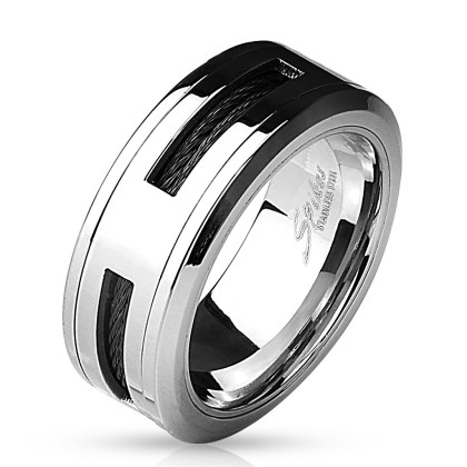 Ocelový prsten pro muže 4597