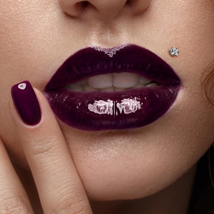 Titanový piercing do rtu SET23LI5