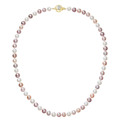Perlový náhrdelník z říčních perel 922004.3/9270A multi