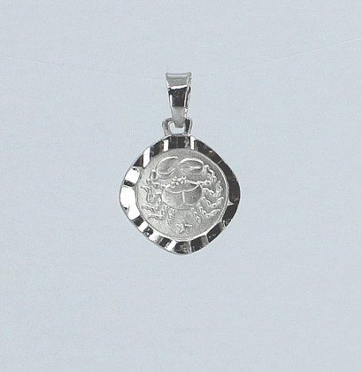 Přívěsek se znamením rak stříbrný 307876004