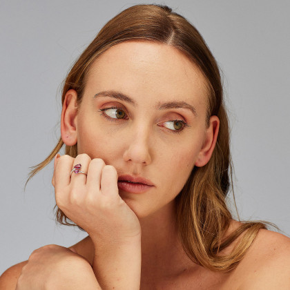 Dámský stříbrný prstýnek Brosway Fancy Passion Ruby FPR115