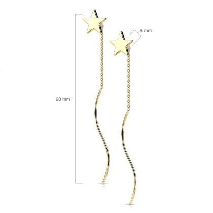 Dámské náušnice hvězdičky SESE3988