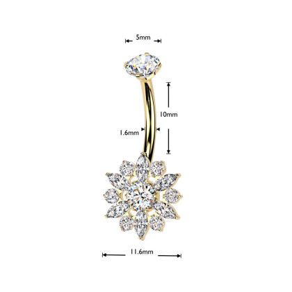 Piercing do pupíku z titanu SETIN69