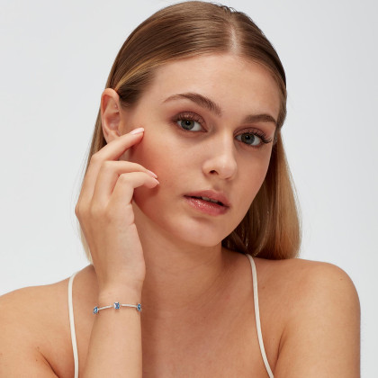 Dámský náramek s kamínky Brosway Fancy Freedom Blue FFB04