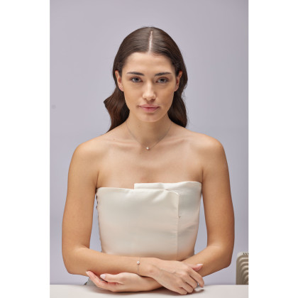 Jemný Brosway náhdelník Fancy Infinite White FIW135