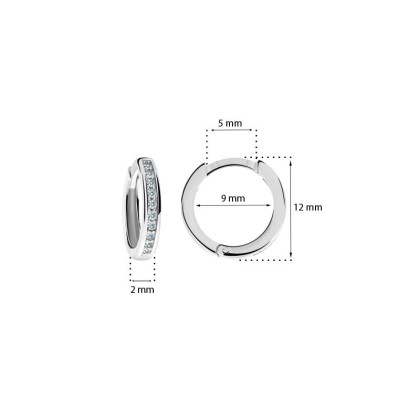 Zlaté náušnice kroužky C3343B