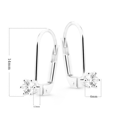 Zlaté náušnice visací Z8012B