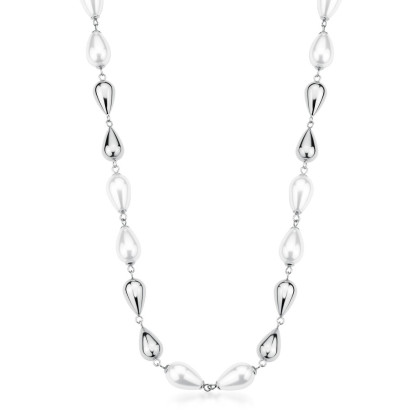 Dámský náhrdelník z chirurgické oceli a umělých perel Brosway PERFECT BPC70