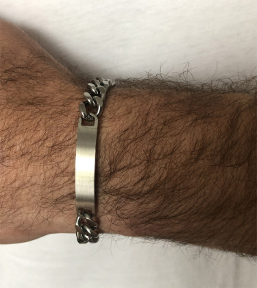 Náramek z chirurgické oceli pro muže WJHB156