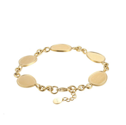 Náramek z chirurgické oceli zlatý BSS860