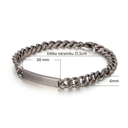 Náramek na ruku s destičkou WJHB414