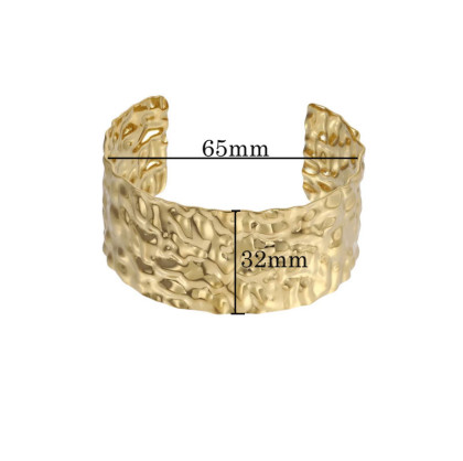 Stylový náramek bangle z chirurgické oceli MBSG18GD