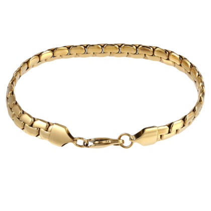 Zlatý náramek z chirurgické oceli BSS1036GD