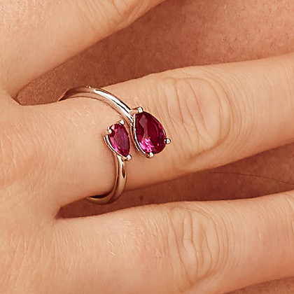 Prstýnek s kamínky Brosway Fancy Passion Ruby FPR115