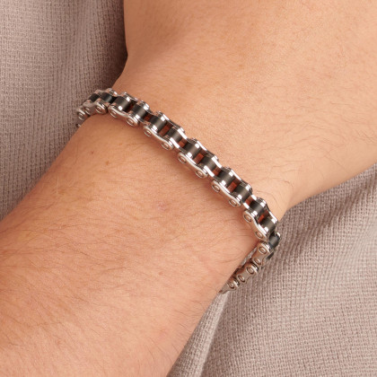 Ocelový náramek řetěz Brosway Backliner BBC27