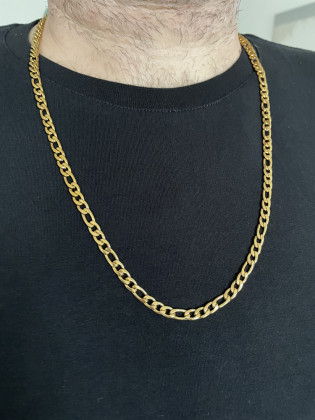 Zlatý řetízek z chirurgické oceli vzor figaro WJHN172-5