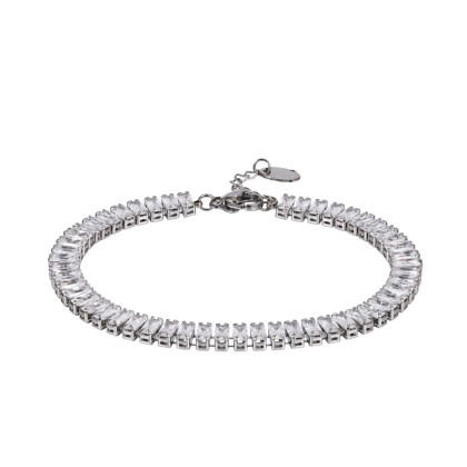 Dámský náramek se zirkony chirurgická ocel MBSS223