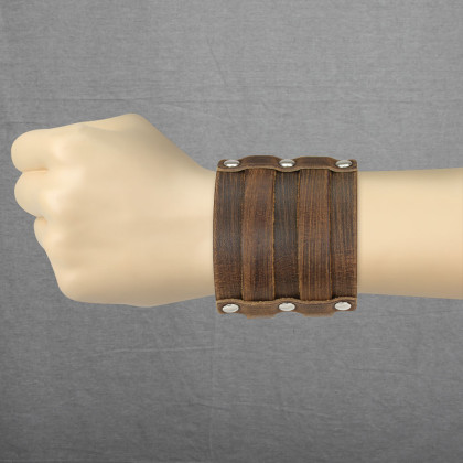 Kožený nátepník SESL0216-BRN