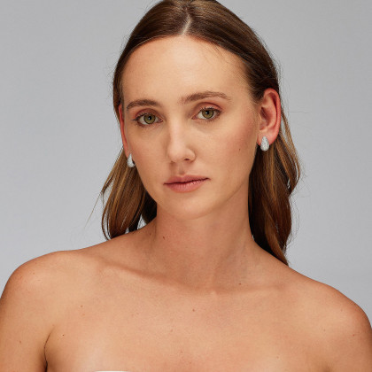 Elegantní stříbrné náušnice se zirkony Brosway Fancy Infinite White FIW125