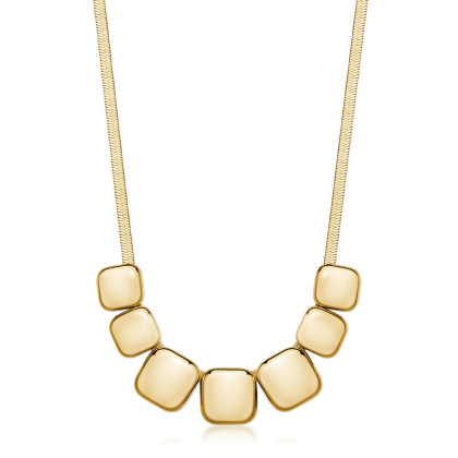 Zlatý náhrdelník z chirurgické oceli Brosway MUSE BUE04