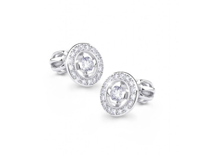 Náušnice pecky z bílého zlata Z6413-1988BCZ