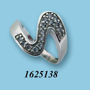 Stříbrný prsten se zirkony 1625138