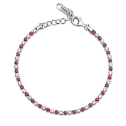 Elegantní náramek stříbro se zirkony Brosway Fancy Passion Ruby FPR130