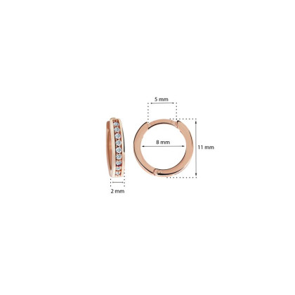 Dětské náušnice kroužky C3342R-Rozměry