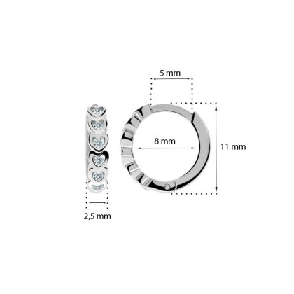 Zlaté dětské náušnice kroužky C3339B