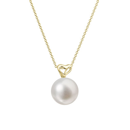 Zlatý náhrdelník s perlou 92P00043