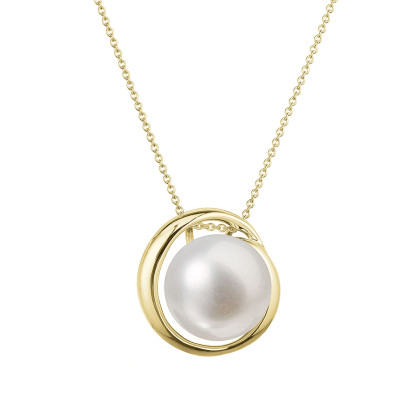 Zlatý perlový náhrdelník 92P00035