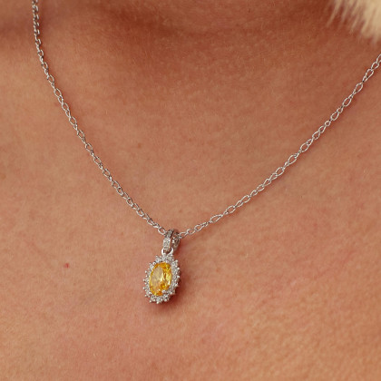 Stříbrný přívěsek na krk Brosway Fancy Energy Yellow FEY04