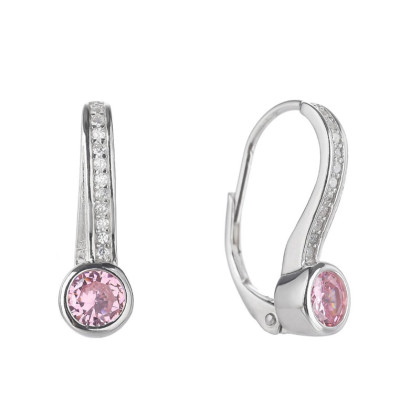 Stříbrné visací náušnice se zirkony 3115180001