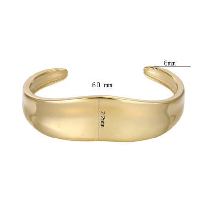 Náramek bangle chirurgická ocel MBSG33GD
