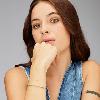 Jemný dámský ocelový náramek zlatý Brosway ESSENTIAL BNL056